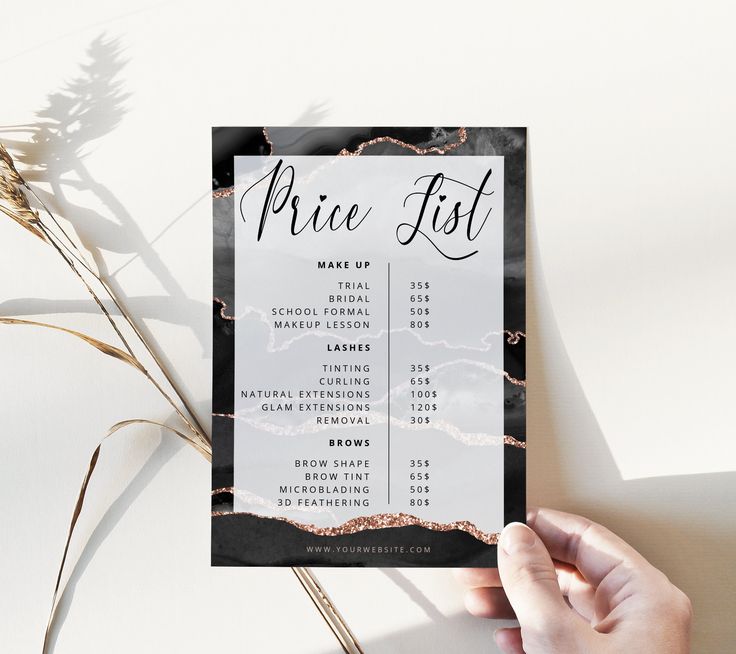 Price List Printing